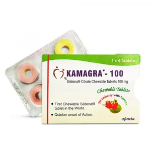 Kamagra 100mg 口溶錠 4錠/盒 | 免配水水果味 15–30分鐘起效