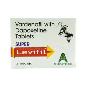 雙效樂威壯 Super Levifil 80mg 4顆/盒 | 硬度持久雙管齊下,一錠解決兩大困擾