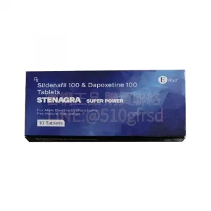 印度藍鑽超級威而鋼 Stenagra Super Power 100mg+60mg 10錠/盒 | 雙效配方 一錠征服硬度與時間