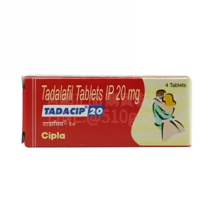 犀利士 Tadacip 20mg 4錠/盒|印度 Cipla 原廠出品 36小時從容續航 週末無壓力