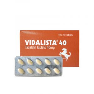 Vidalista 40mg 犀利士學名藥 10顆裝｜他達拉非高劑量配方 週末藥丸36小時持久支援